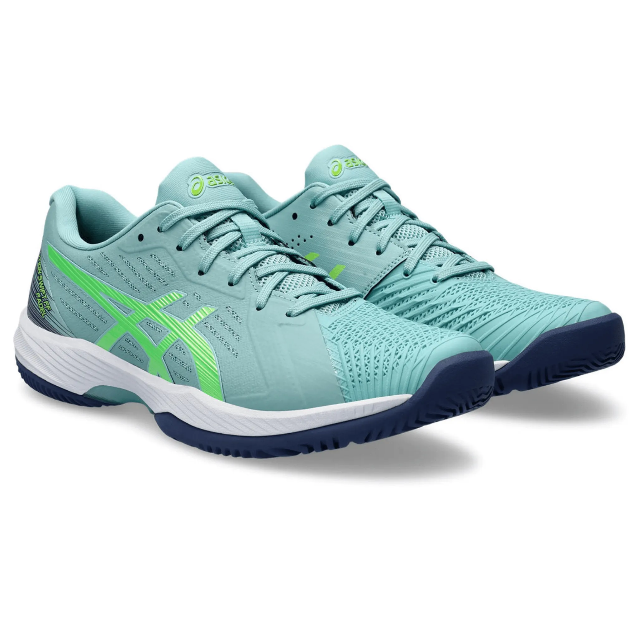 ASICS MEN'S SOLUTION SWIFT FF PADEL Teal Tint & Electric Lime