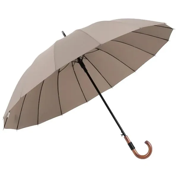 Beige Gentleman's Windproof Umbrella