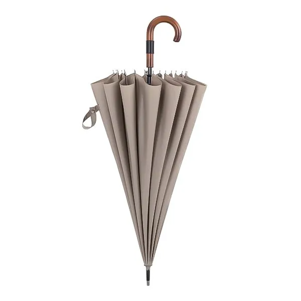 Beige Gentleman's Windproof Umbrella