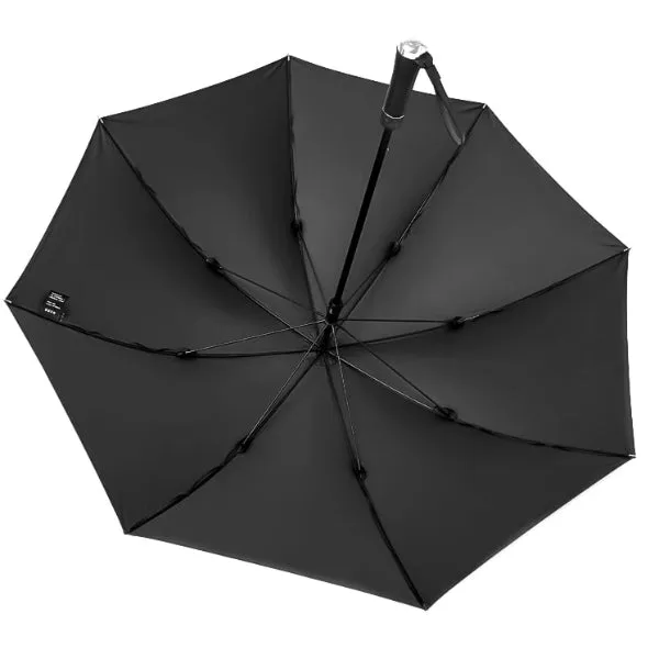 Black Long Windproof Umbrella