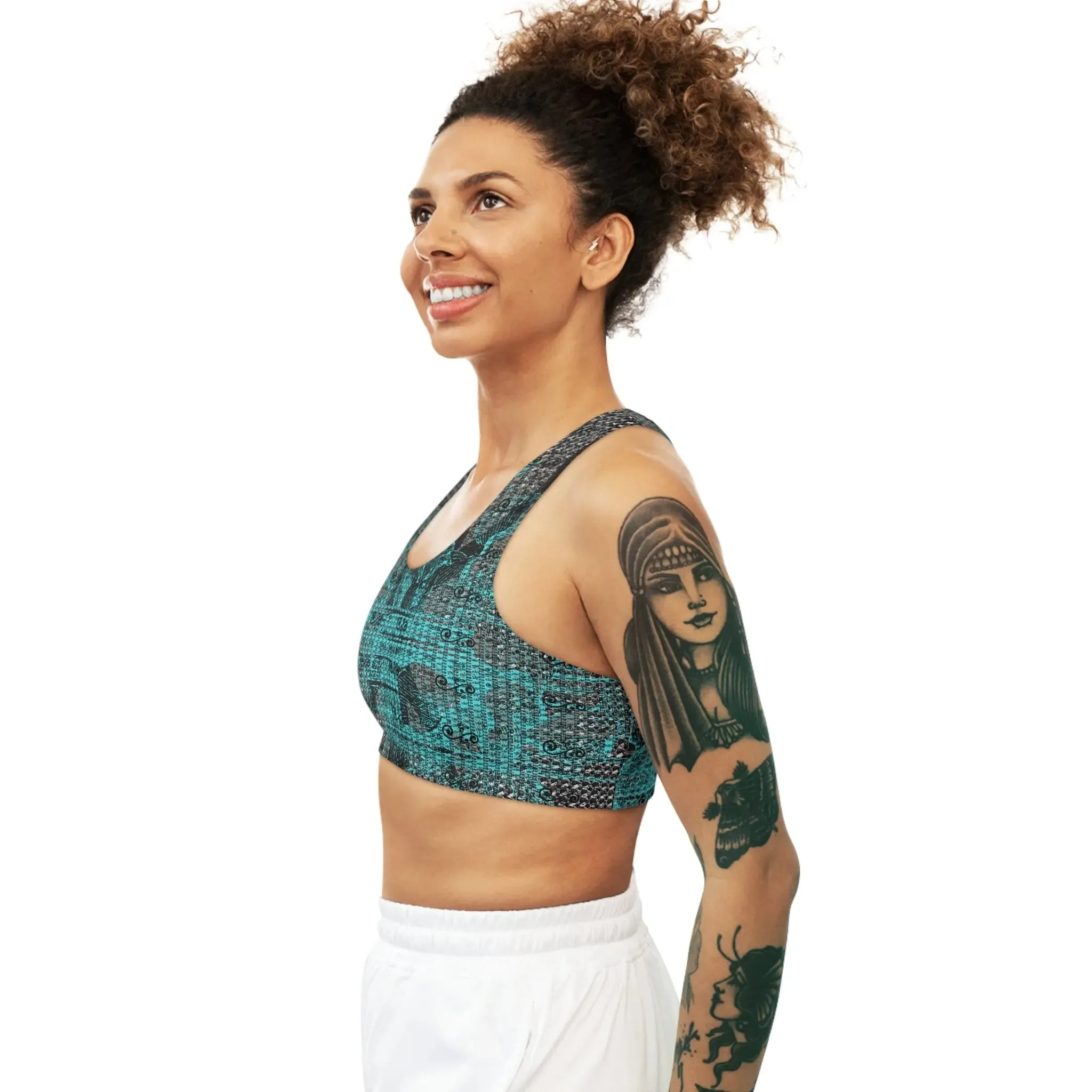 Bra  Sports Lovelle Custom Pattern Seamless