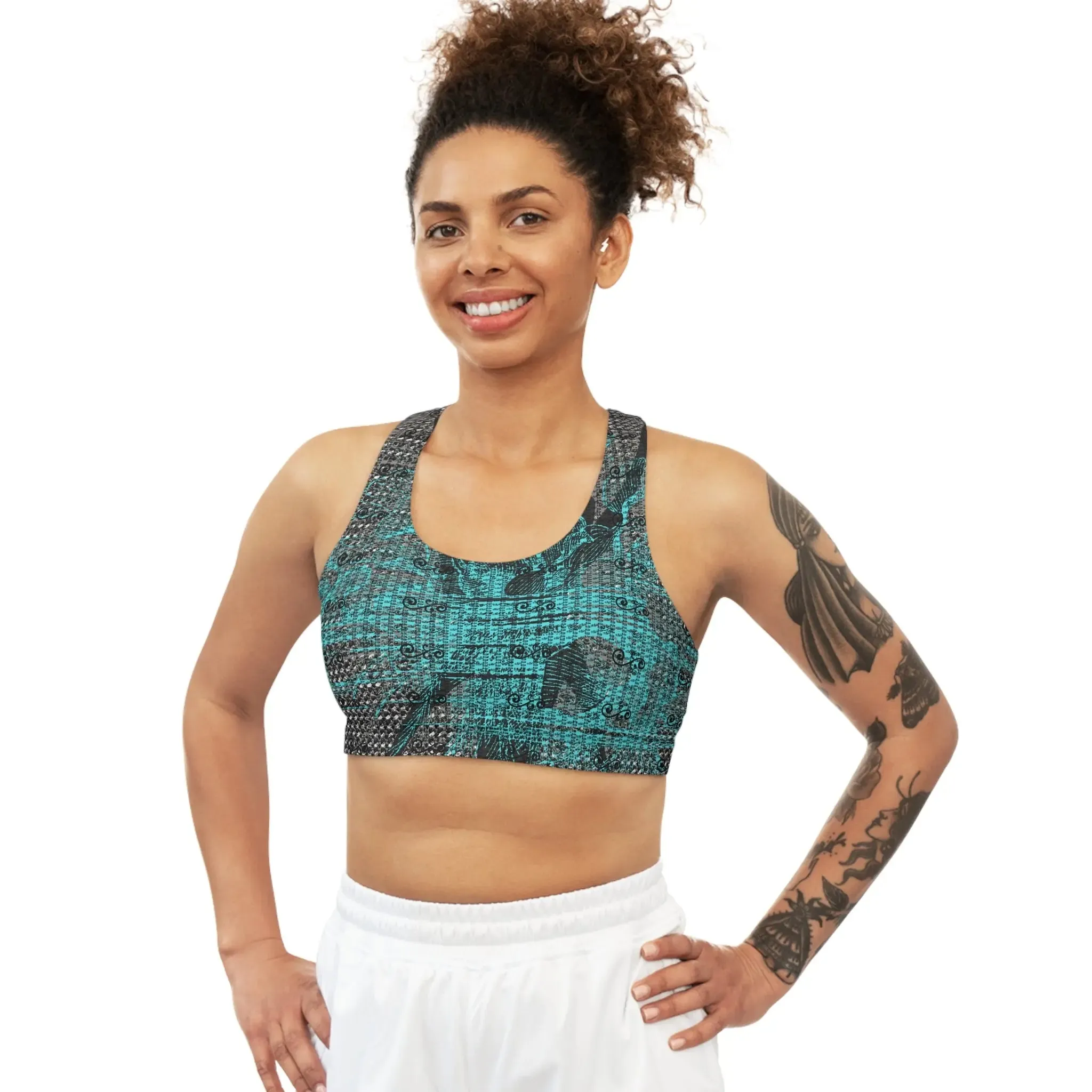 Bra  Sports Lovelle Custom Pattern Seamless