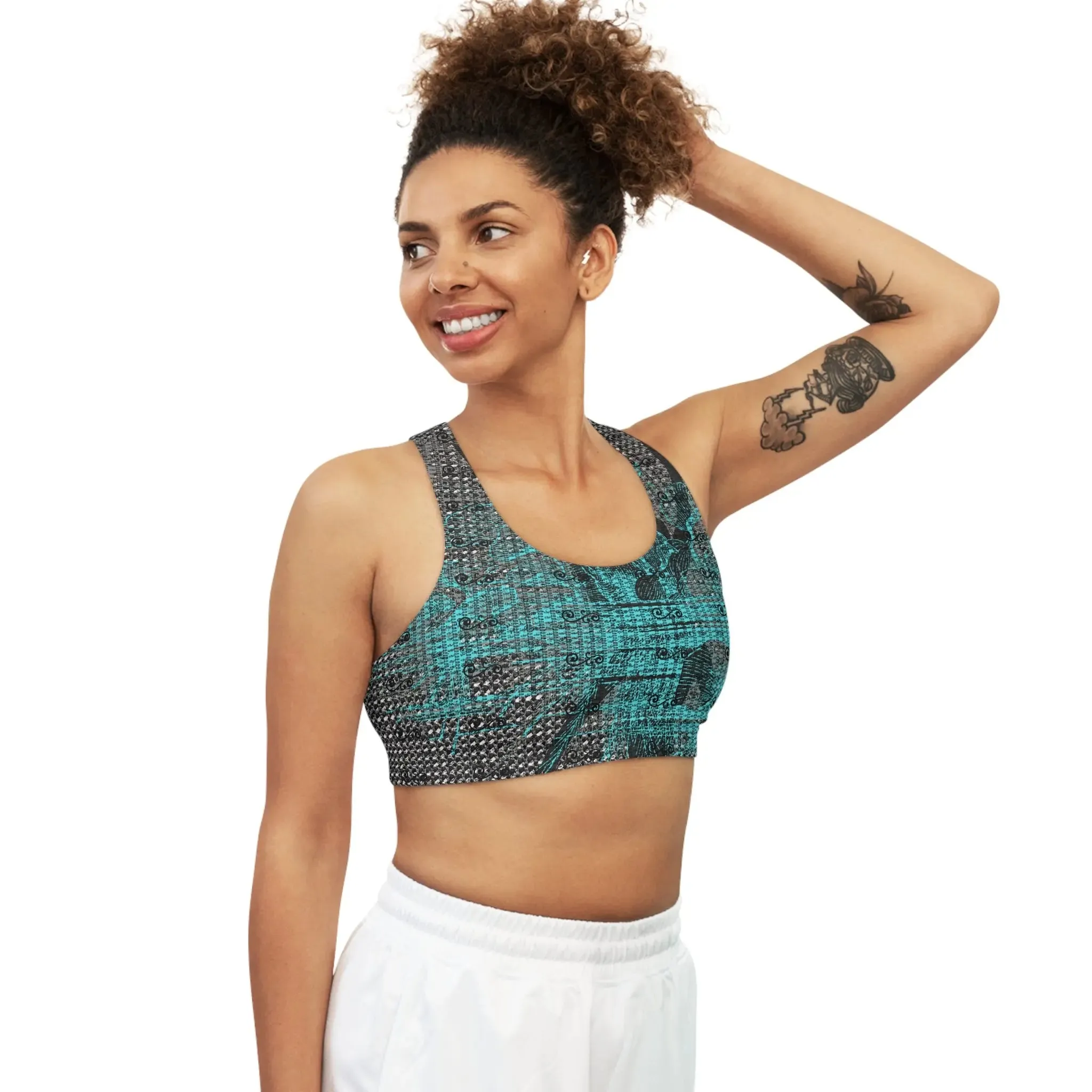 Bra  Sports Lovelle Custom Pattern Seamless