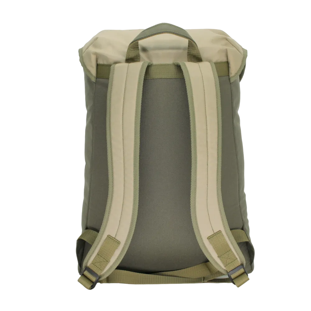 Cafe Backpack - Khaki & Beige