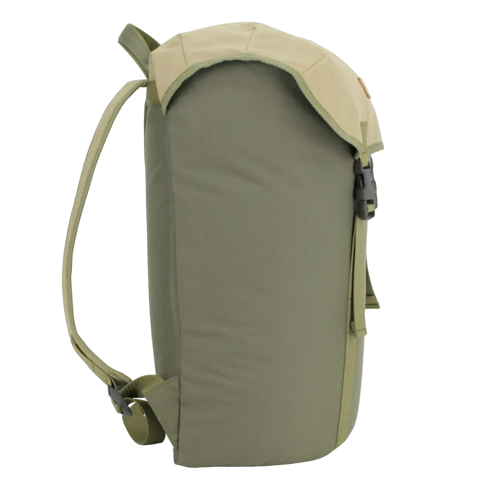 Cafe Backpack - Khaki & Beige