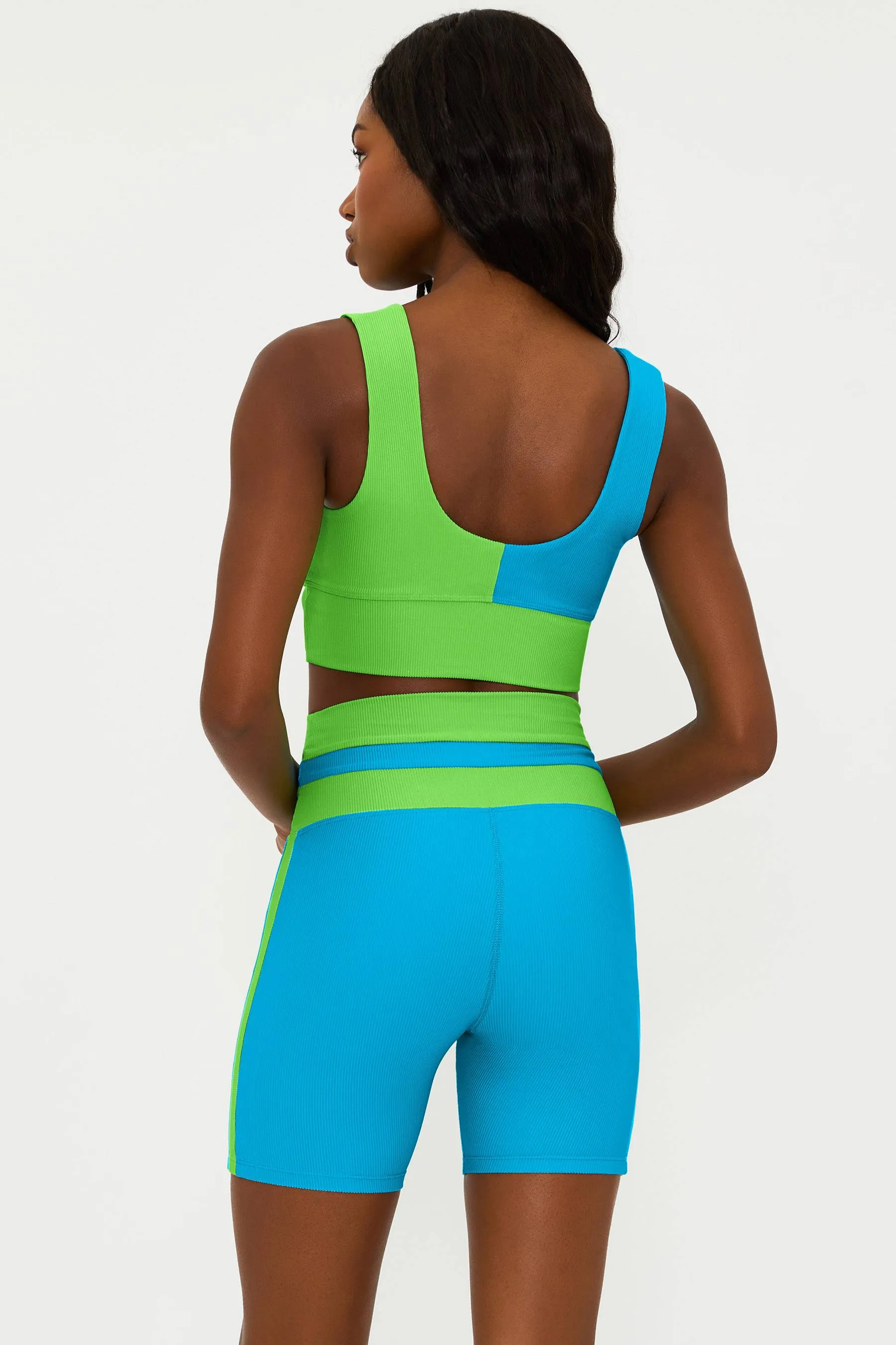 Carina Top Palm Green Colorblock