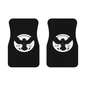 Crowgodshi Car Mats (2x Front), WHITE