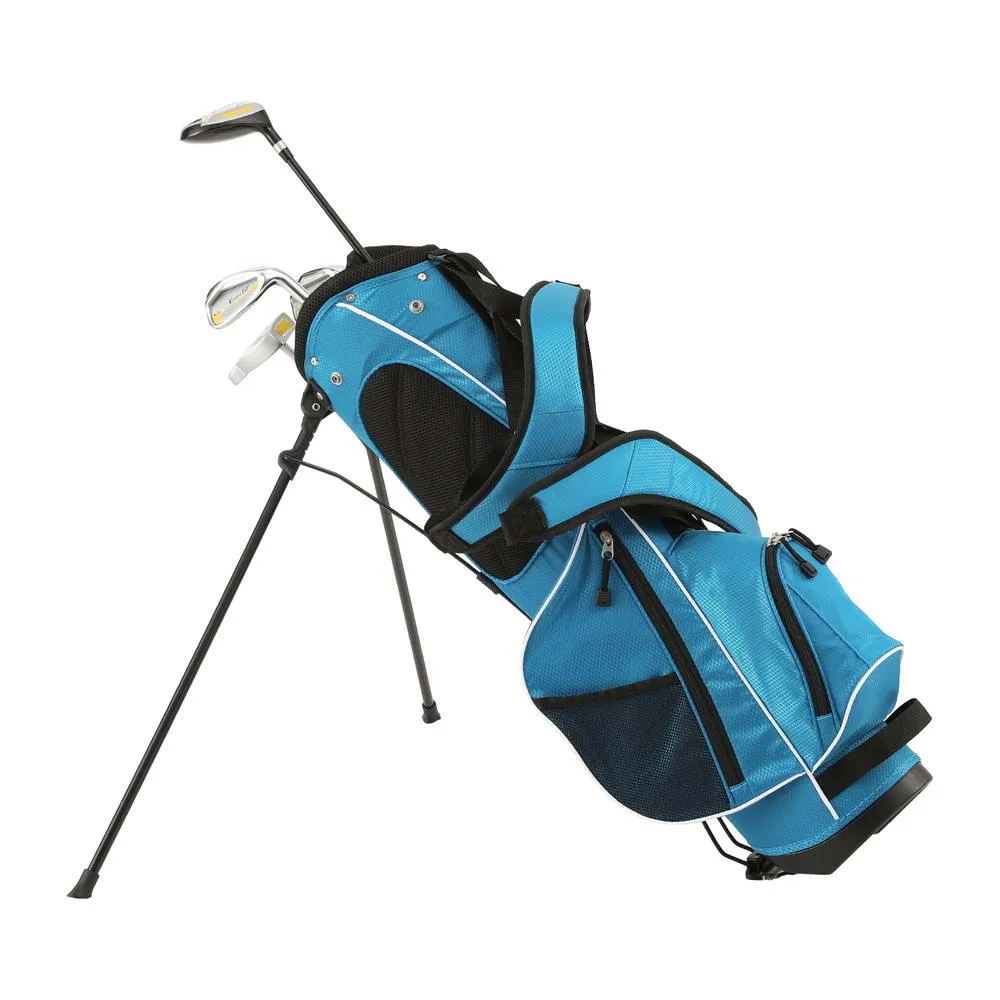 Everfit Golf Clubs Set Junior Right Handed Golf Wedges Iron Golf Stand Bag