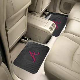 Fanmats Atlanta Braves Back Seat Car Utility Mats - 2 Piece Set