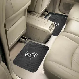 Fanmats Chicago White Sox Back Seat Car Utility Mats - 2 Piece Set