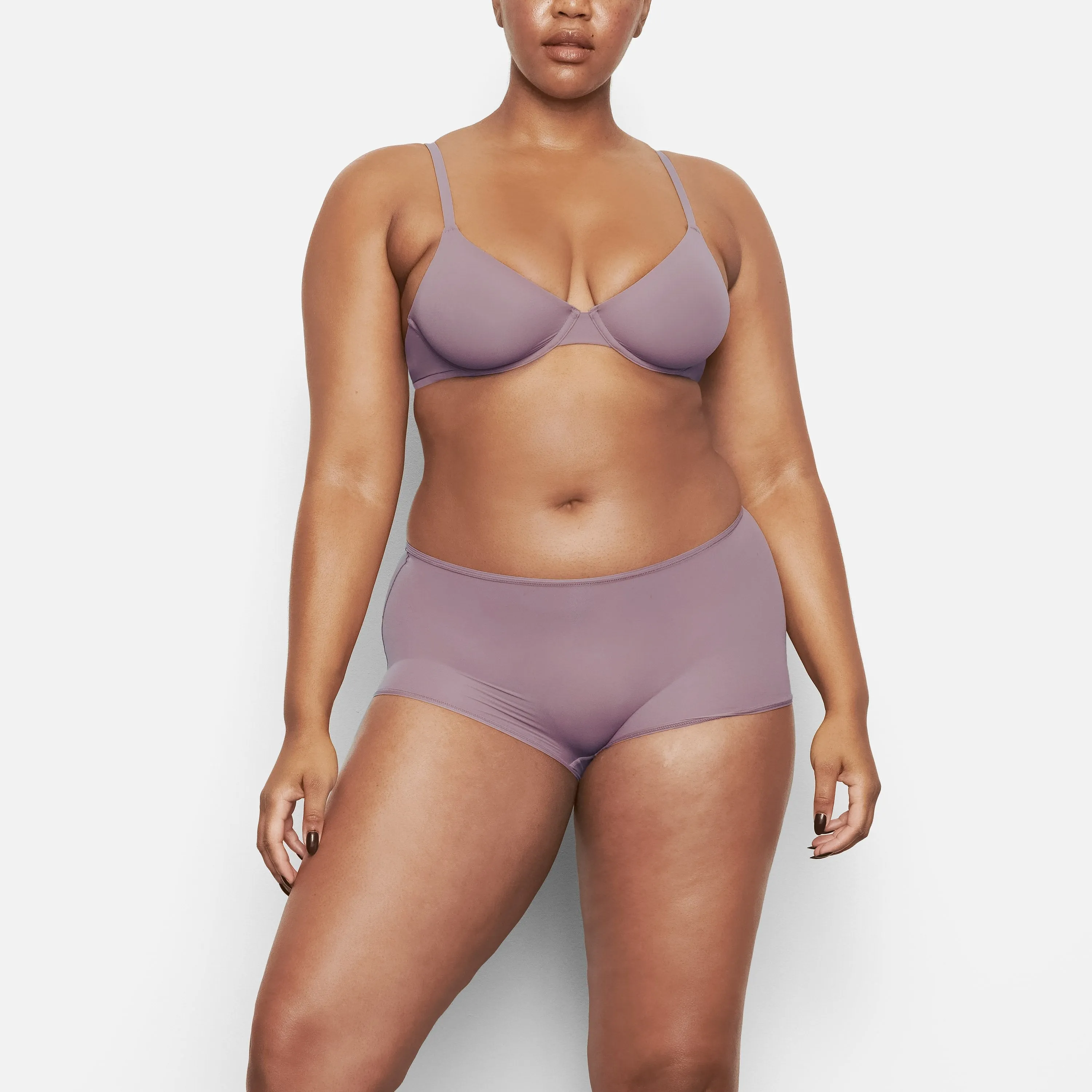 FITS EVERYBODY UNLINED UNDERWIRE BRA | PLUM