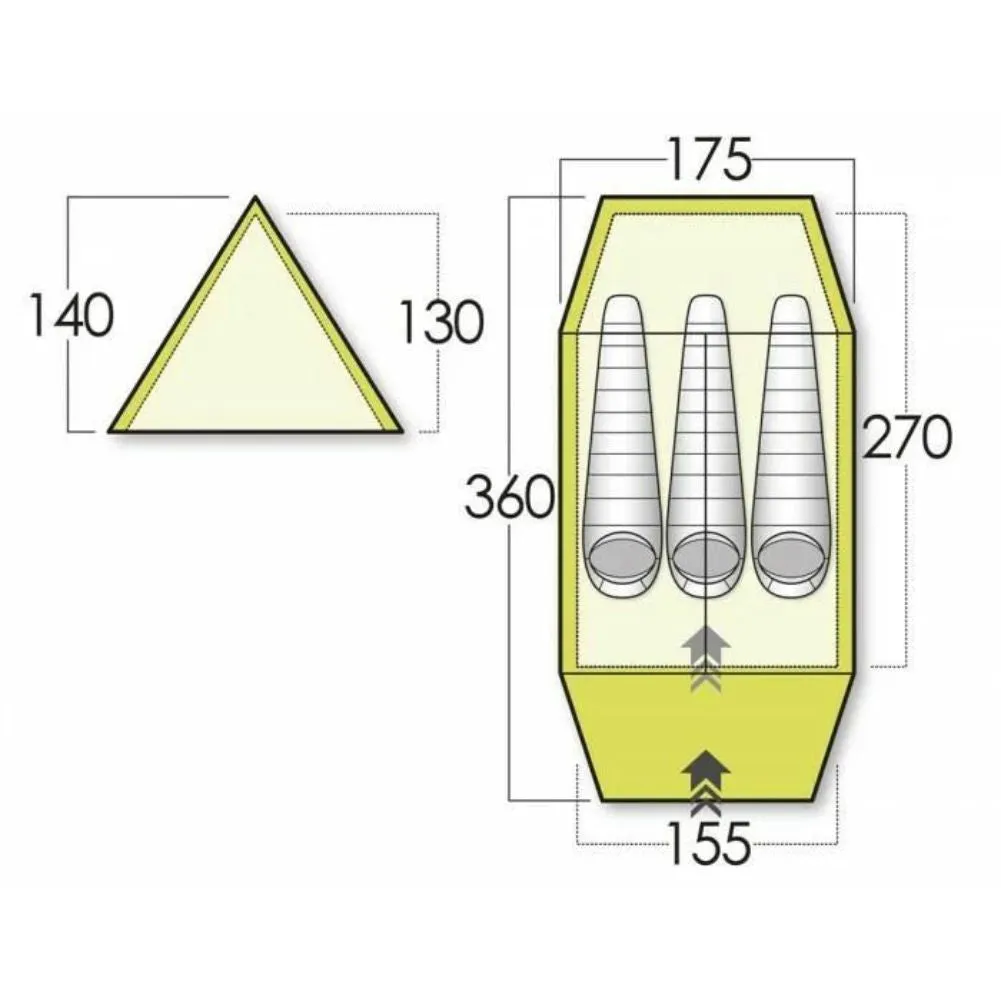 Force Ten Classic Standard Mk 4 Tent - 3 Person Tent