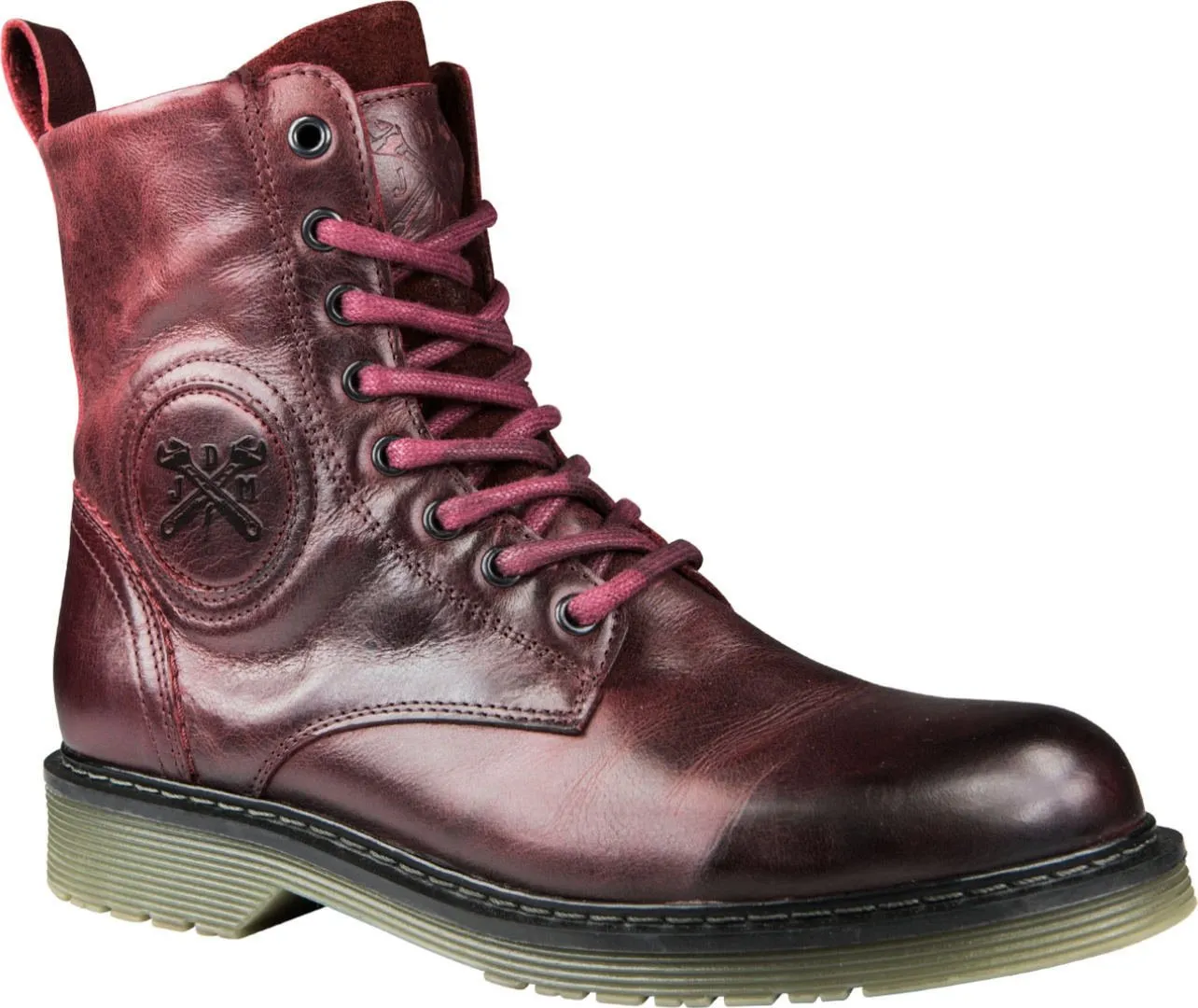 John Doe Sixty XTM Women's Motorcycle Shoes, Burgundy