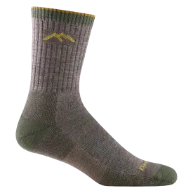 Men's Darn Tough Hiker Micro Crew Midweight Hiking Sock Color: Taupe