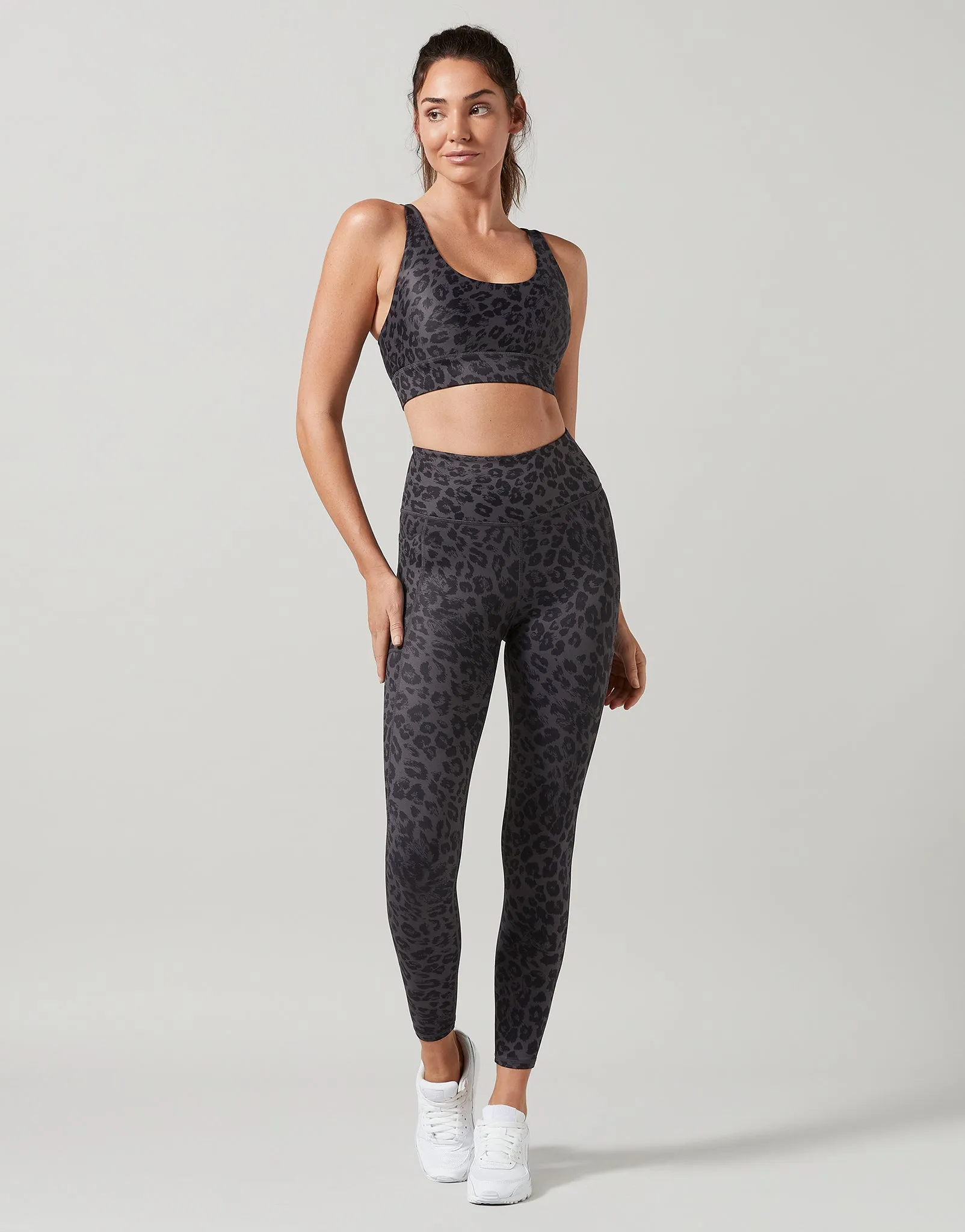 Olivia Leopard Print Sports Bra