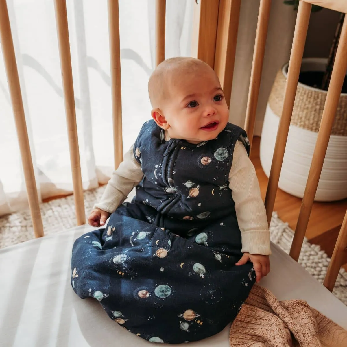 Snuggle Hunny Organic Jersey Sleeping Bag 2.5 TOG - Milky Way