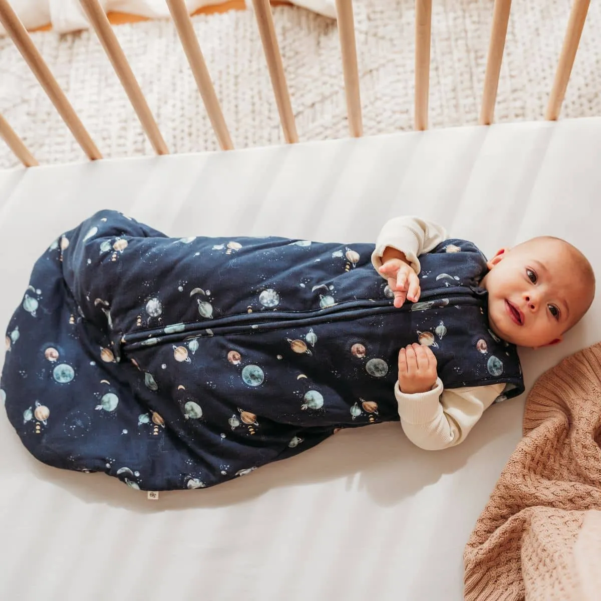 Snuggle Hunny Organic Jersey Sleeping Bag 2.5 TOG - Milky Way