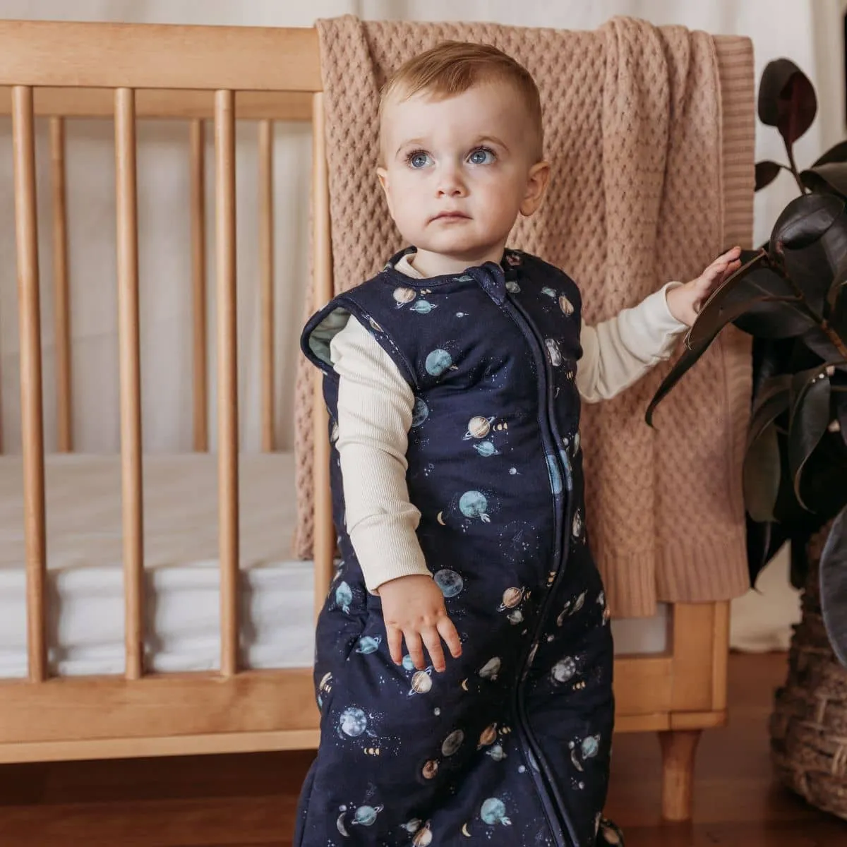 Snuggle Hunny Organic Jersey Sleeping Bag 2.5 TOG - Milky Way