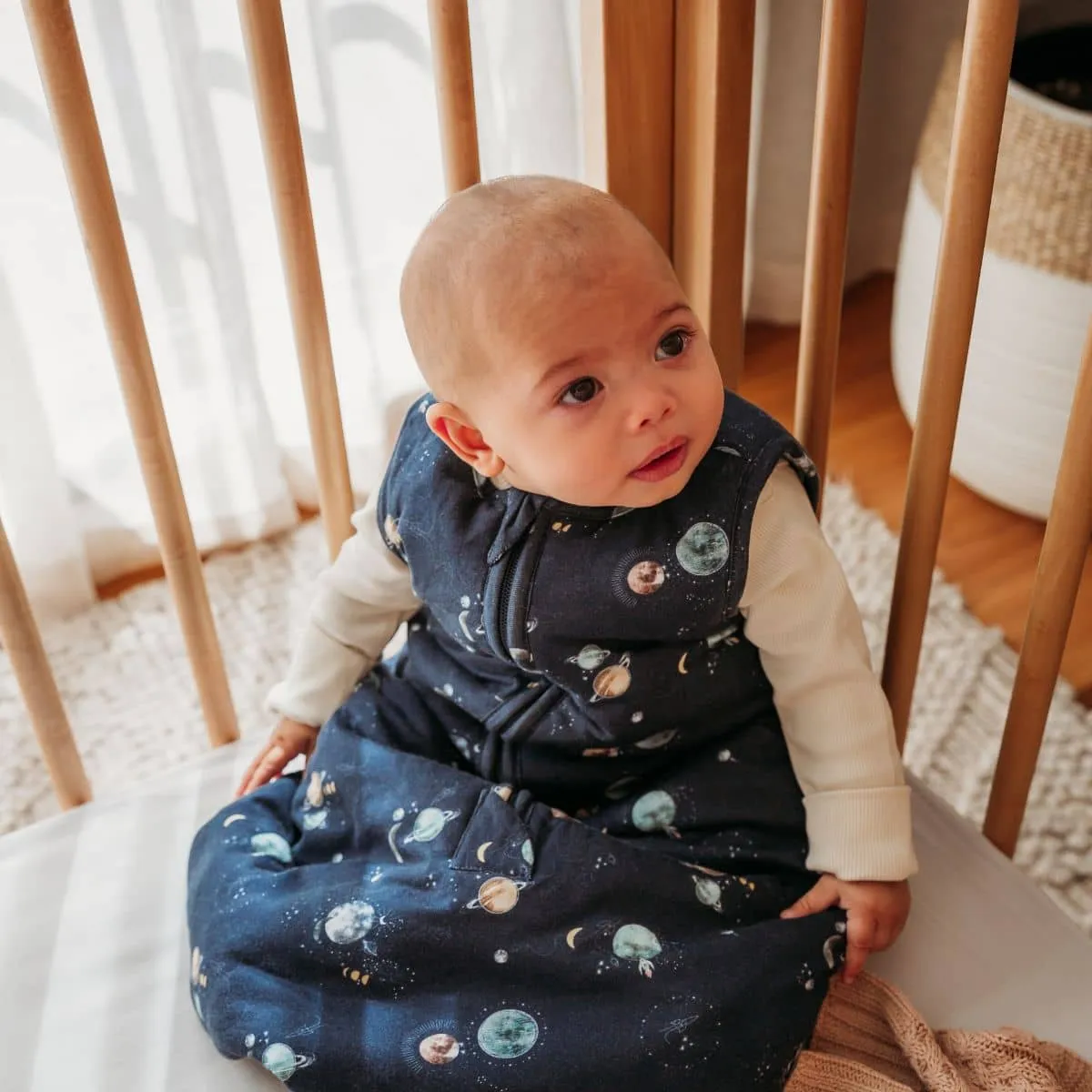 Snuggle Hunny Organic Jersey Sleeping Bag 2.5 TOG - Milky Way