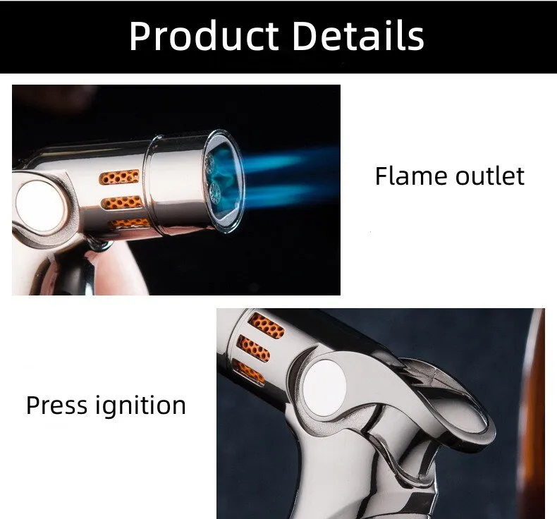 Space Rocket Metal Windproof Turbo Lighter