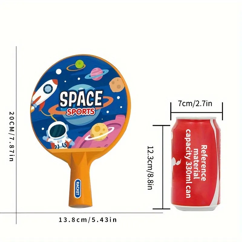 Spacethemed Table Tennis Set for Kids Indoor Eye Exercise Trainer