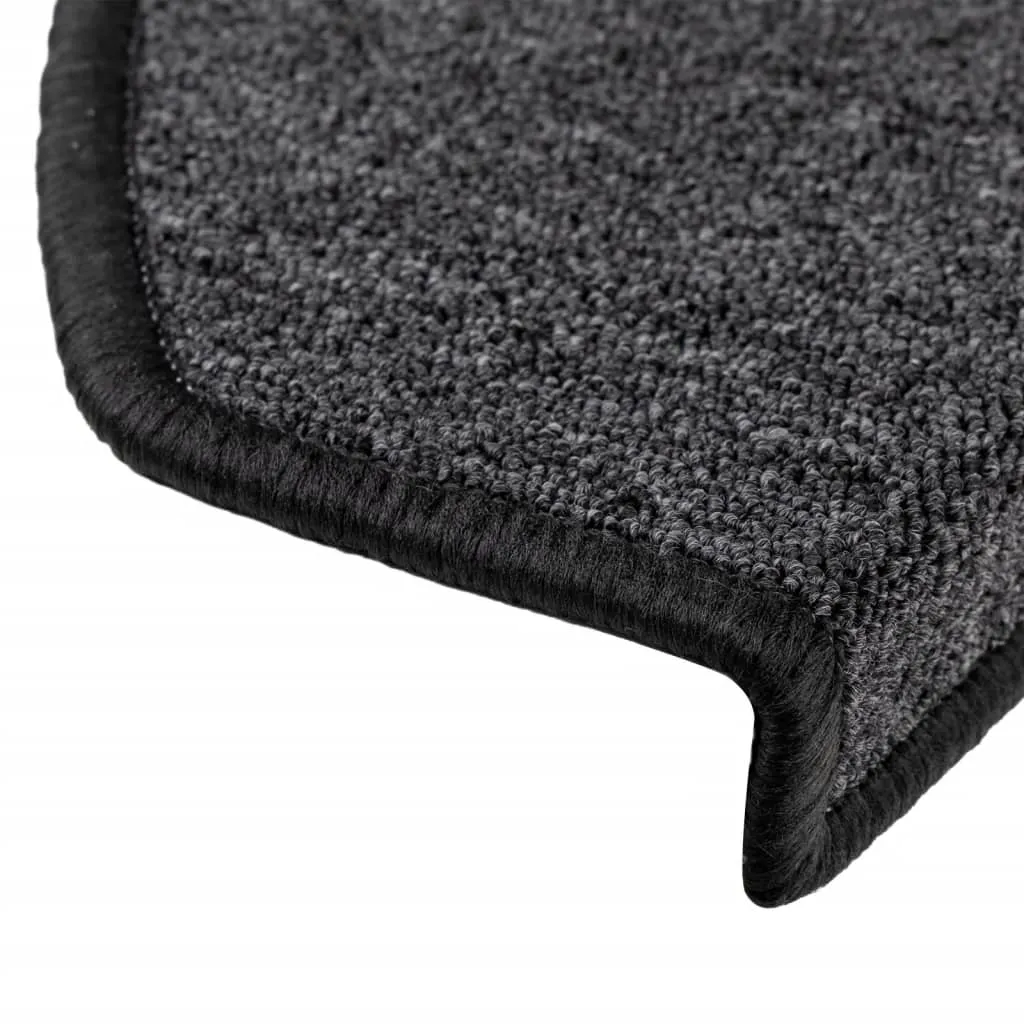 Stair Mats 10 pcs 65x24x4 cm Anthracite