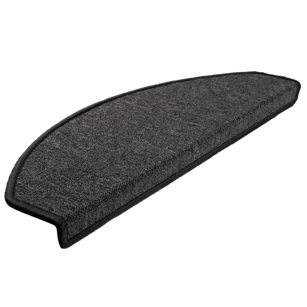 Stair Mats 10 pcs 65x24x4 cm Anthracite