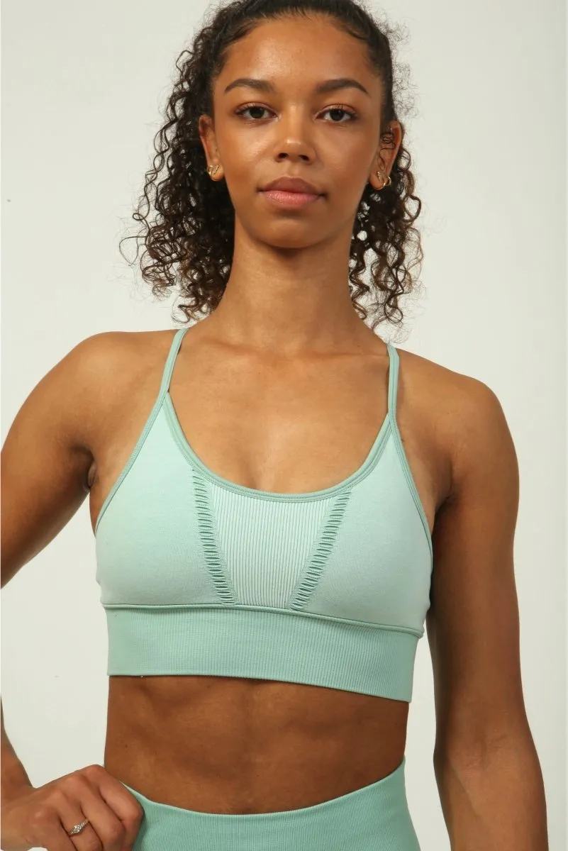 Strapped Sports Bra - Mint