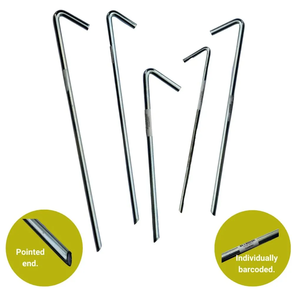 Supex 450mm Zinc Plated Steel Tent Peg