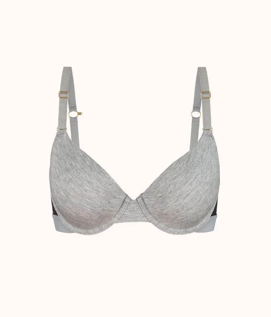 The All-Day T-Shirt Bra: Heather Gray