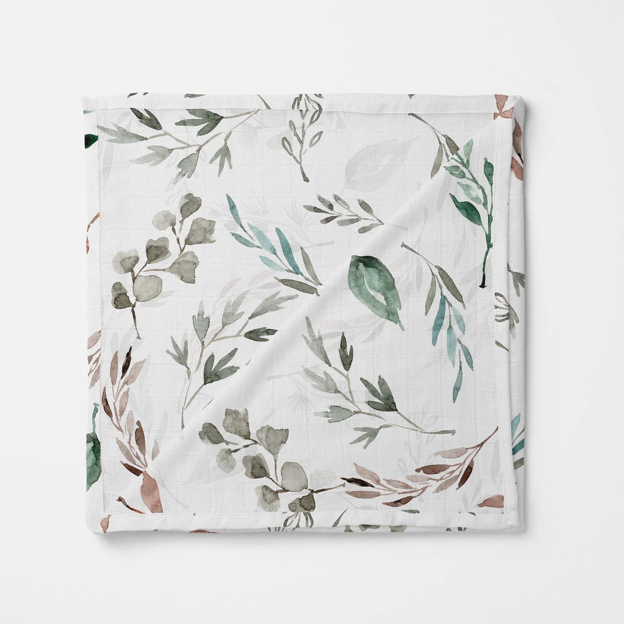 Tubed Bamboo Swaddle Blanket  - Botanical