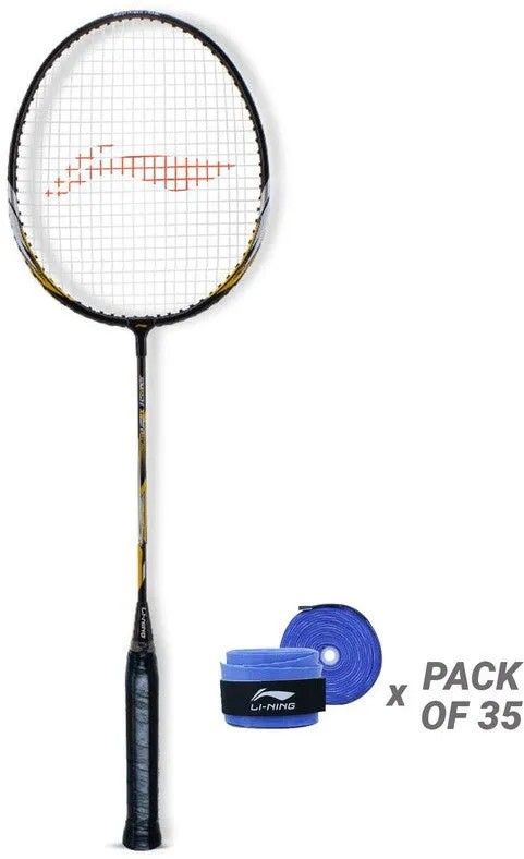 XP-IV Strung Badminton Racket With Free Head Cover | Pack of 35 Grip