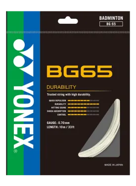 Yonex BG 65 Badminton String (Assorted)